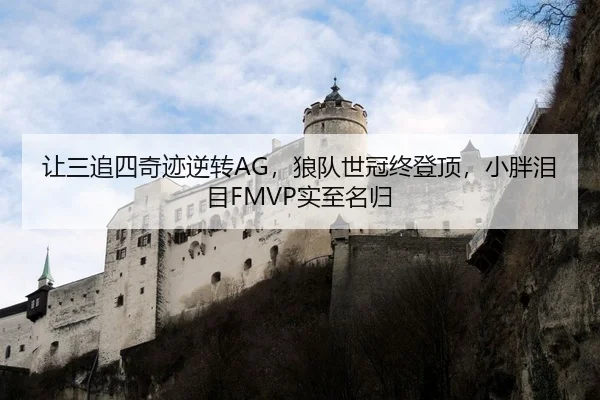 让三追四奇迹逆转AG，狼队世冠终登顶，小胖泪目FMVP实至名归